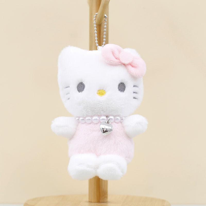 Adorable Plush Hello Kitty Keychain 13cm Cute Cat Backpack Accessory For Girls