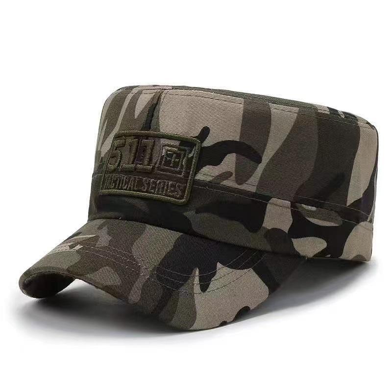 

511 Flat Embroidery Top Hat Peaked Cap Sun Protection Gift Fashion камуфляжний