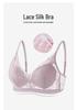 Ultra-Thin French Mesh Lace Bra: Breathable, Slimming Mulberry Silk Support for Large Breasts