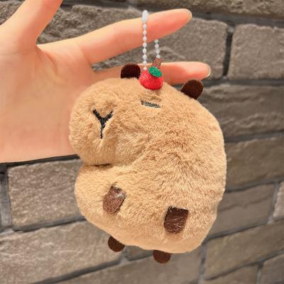 Δημιουργικό Μαλακό Γεμιστό Ζωάκι Καπιμπάρα Βελούδινη Κούκλα Παιχνίδι που Κάνει Ήχο Κινούμενα Σχέδια Κρεμαστό Τσάντας Μπρελόκ Μπρελόκ Τσάντας Αυτοκινήτου Σακιδίου Πλάτης