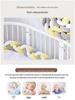 Nordic Cable Knit Crib Bumper - Three-Strand Braid Knotted Rope Pillow