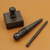 3Pcs/Set DIY Leather Edge Burnishing Tool Purple Sandalwood Burnisher Stick for Leathercraft Polishing