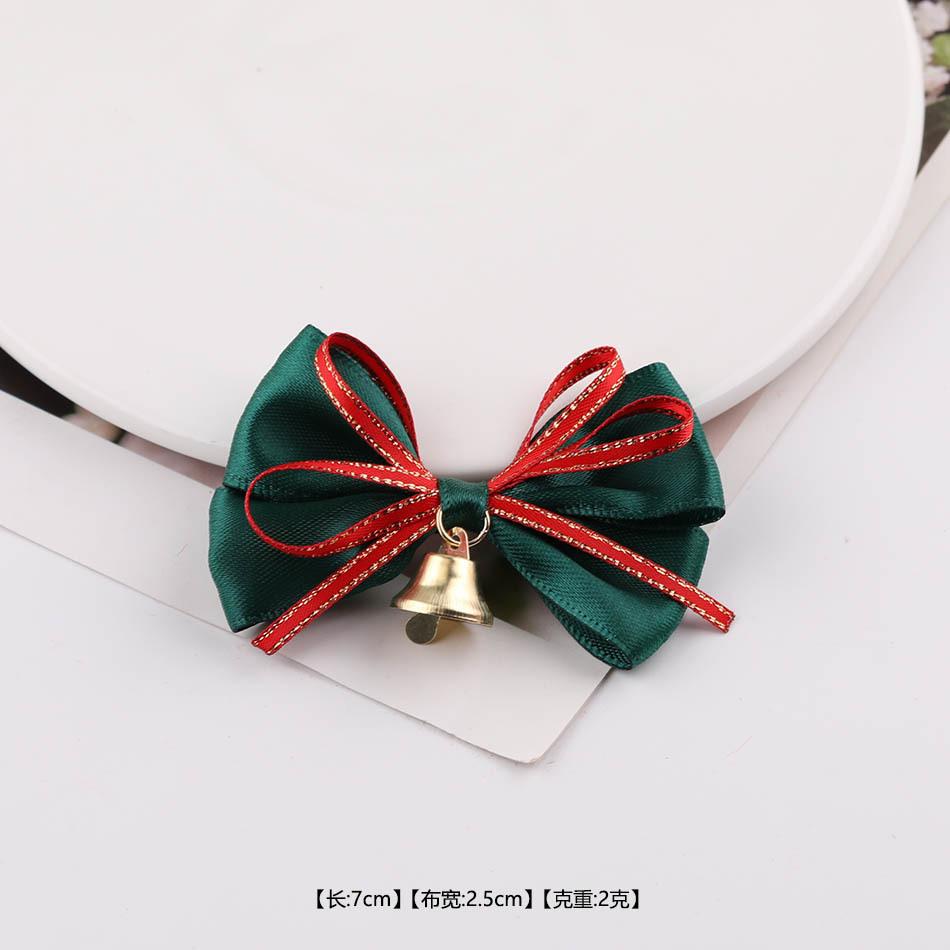 Christmas Day Decorative Bow Tied Silk Bell Gift Box Christmas Tree Pendant DIY Jewelry Accessories