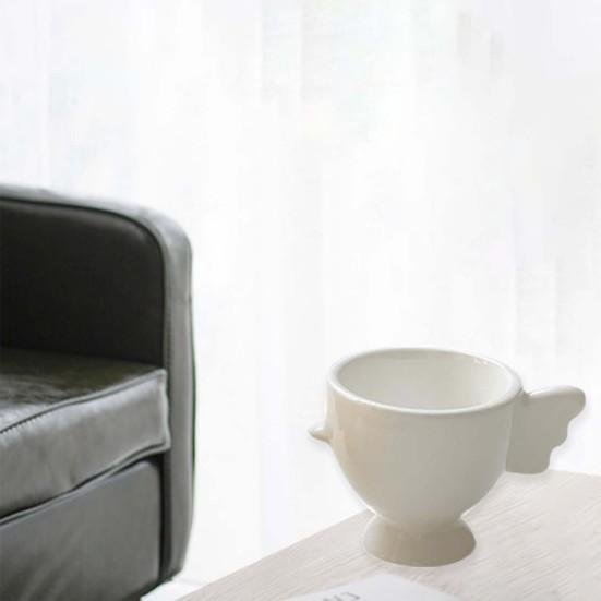 Yumurtalık Yükseltilmiş Taban Düz Renk Kaymaz Sap İyi Kavrama Kolay Temizlenebilir Makyaj Sünger Tutucu Mini Kahvaltı Seramik Yumurta Tutucu Yemek Odası Kullanımı