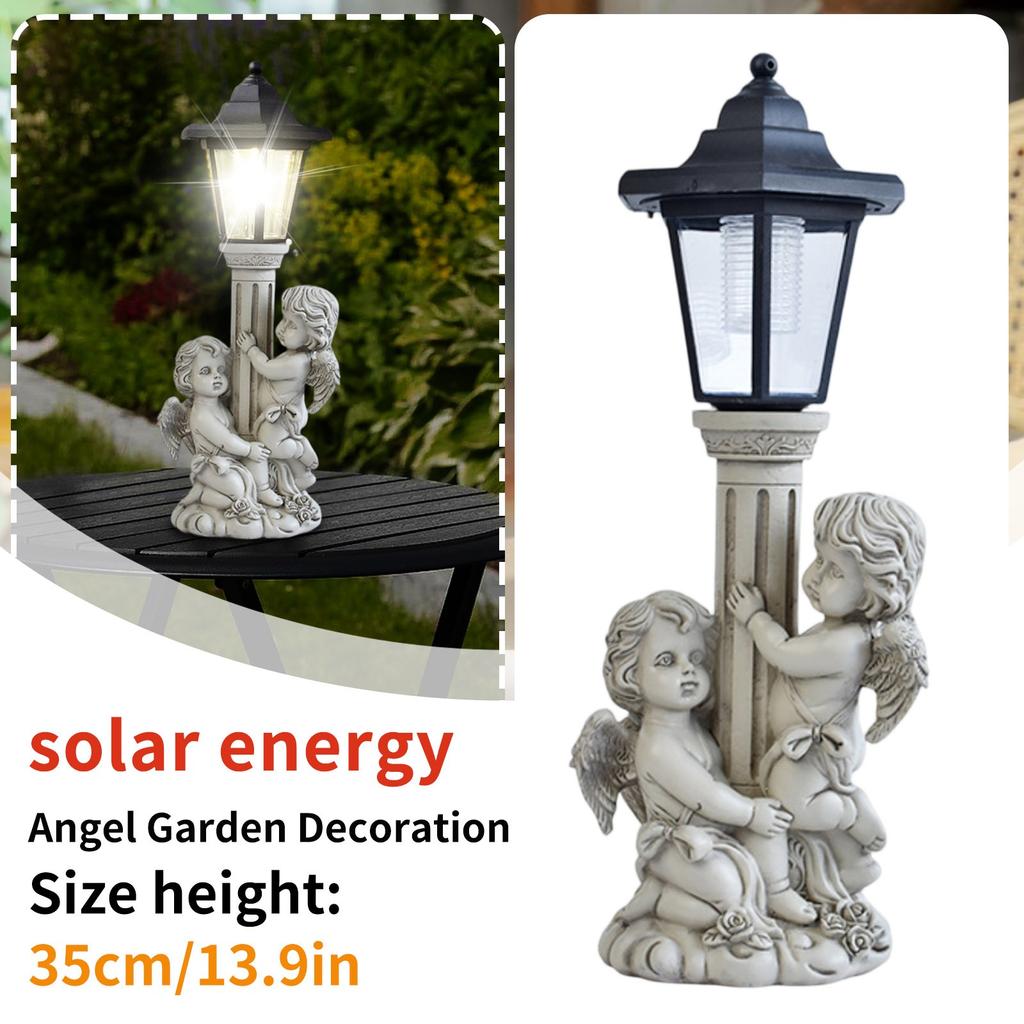 Courtyard Handicrafts, Solar Angel Garden Decorations, Outdoor Porch Ornaments