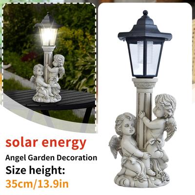 Courtyard Handicrafts, Solar Angel Garden Decorations, Outdoor Porch Ornaments