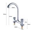 TLXT Double-Handle Hot/Cold Kitchen Faucet