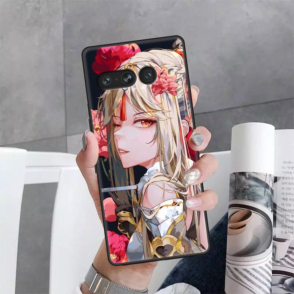 Coque for Google Pixel 7 6 Pro 5 4 3 3a XL 5a 4a 5G Soft for Pixel 6Pro 4XL 3XL 3aXL Back Cover Genshin Impact