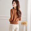 Women's 100% Wool Slim-Fit Square Neck Knit Sweater