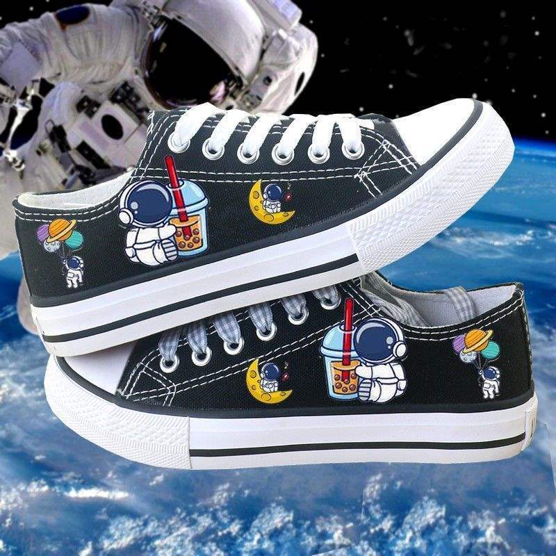 Nízké plátěné boty, jarní a podzimní ploché boty, skate boty