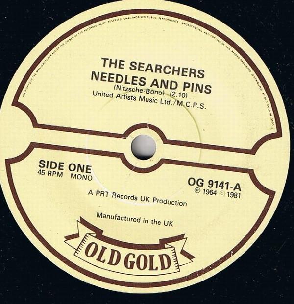 7inch Record SEARCHERS - Needles And Pins OG9141 Old Gold UK Rock Used