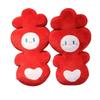 Wedding Double Happiness Plush Dolls - Pair of Throw Pillows for Newlywed Room Decoration