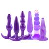 6Pcs/Set Anal Trainer Kit Butt Plugs Couple Flirting Sex Toy Prostate Massager