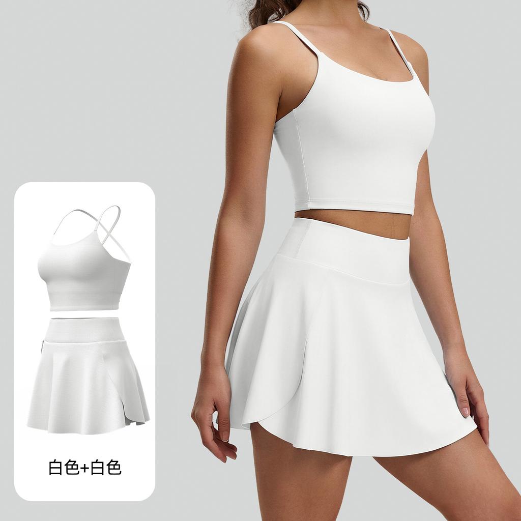 Juyitang's New Nude Yoga Suit, Women's Running Fitness Beauty Back Sling Chest Pad Sports Suit