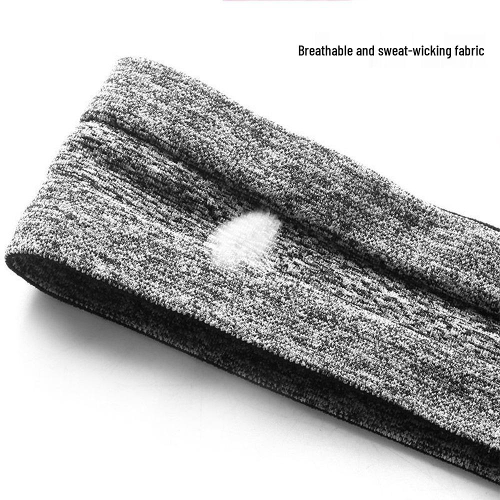 Versatile Sweat-Wicking Elastic Sports Headband for Yoga, Tennis, Basketball, and Fitness