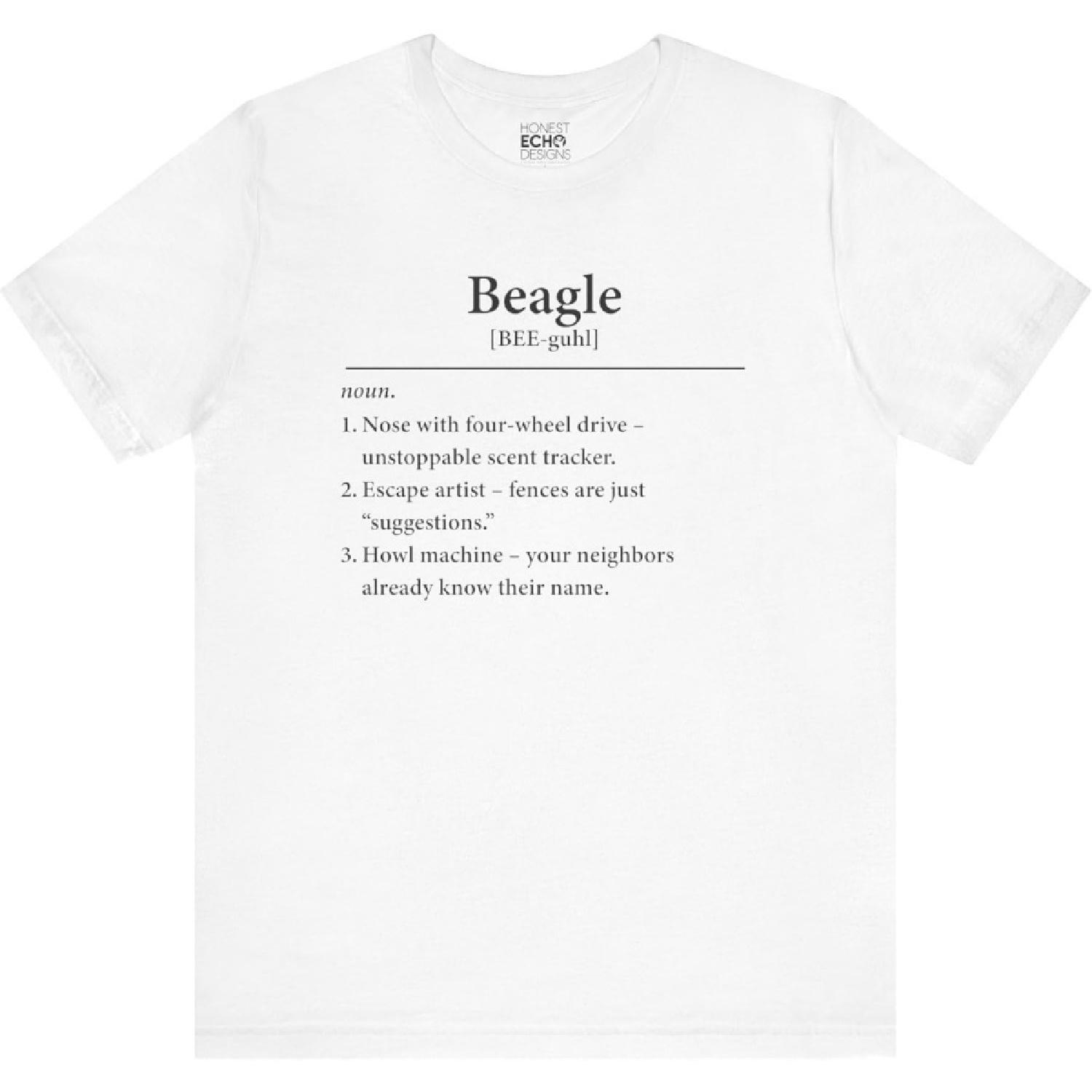 Funny Beagle Definition T-Shirt – Cute Dog Lover Tee for Beagle Moms & Dads – Gift for Hound Dog Owners XXXXXL белый