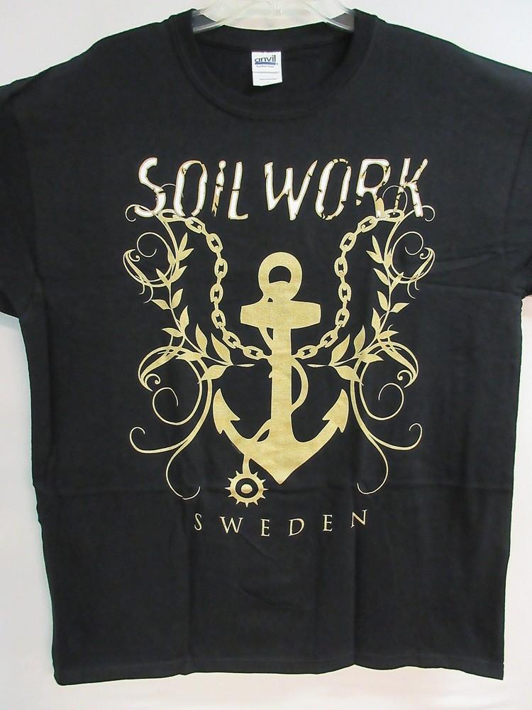 SOILWORK ОФИЦИАЛЬНЫЙ СТАРЫЙ ЗАПАС МЕРЧ КОНЦЕРТ ГРУППЫ МУЗЫКА ЭКСТРА БОЛЬШАЯ Унисекс Футболка S
