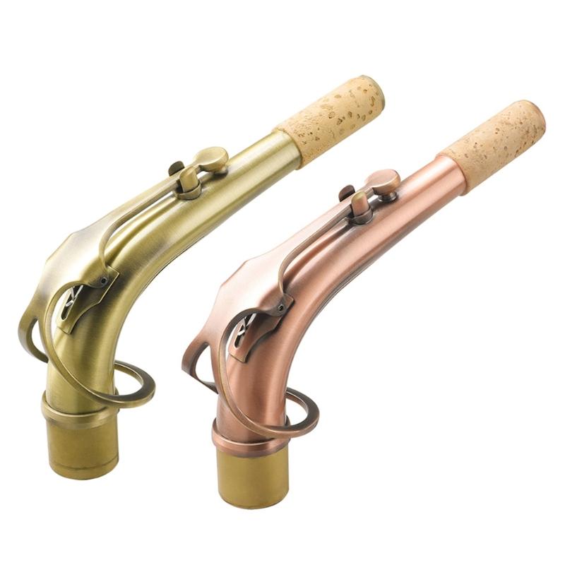 Messingmaterial Saxophon Krümmer Hals Altsaxophon Holzblasinstrument Zubehör Altsaxophon Saxophon Krümmer Hals Ersatzteil