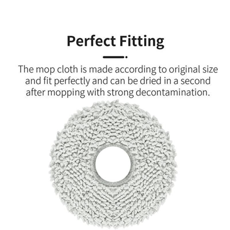 A78E-10PCS For JONR P20 PRO Robot Vacuum Cleaner Replacement Accessories Side Brush Mop Cloth Dust Bags Household Cleaning