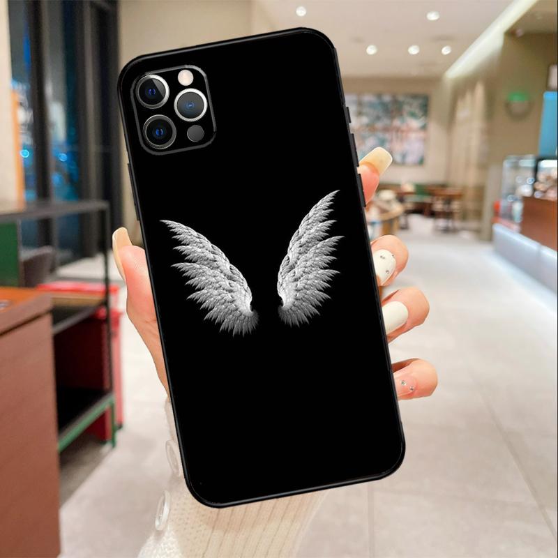 Wings Angel Devil Phone Case For iPhone 17 Air 16 14 13 11 15 Pro Max mini 15 16 Plus 16e Protective Cover