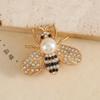 Zirconia Diamond Pearl Butterfly Bee Brooch - Cute Alloy Pin for Women’s Clothing Accessories