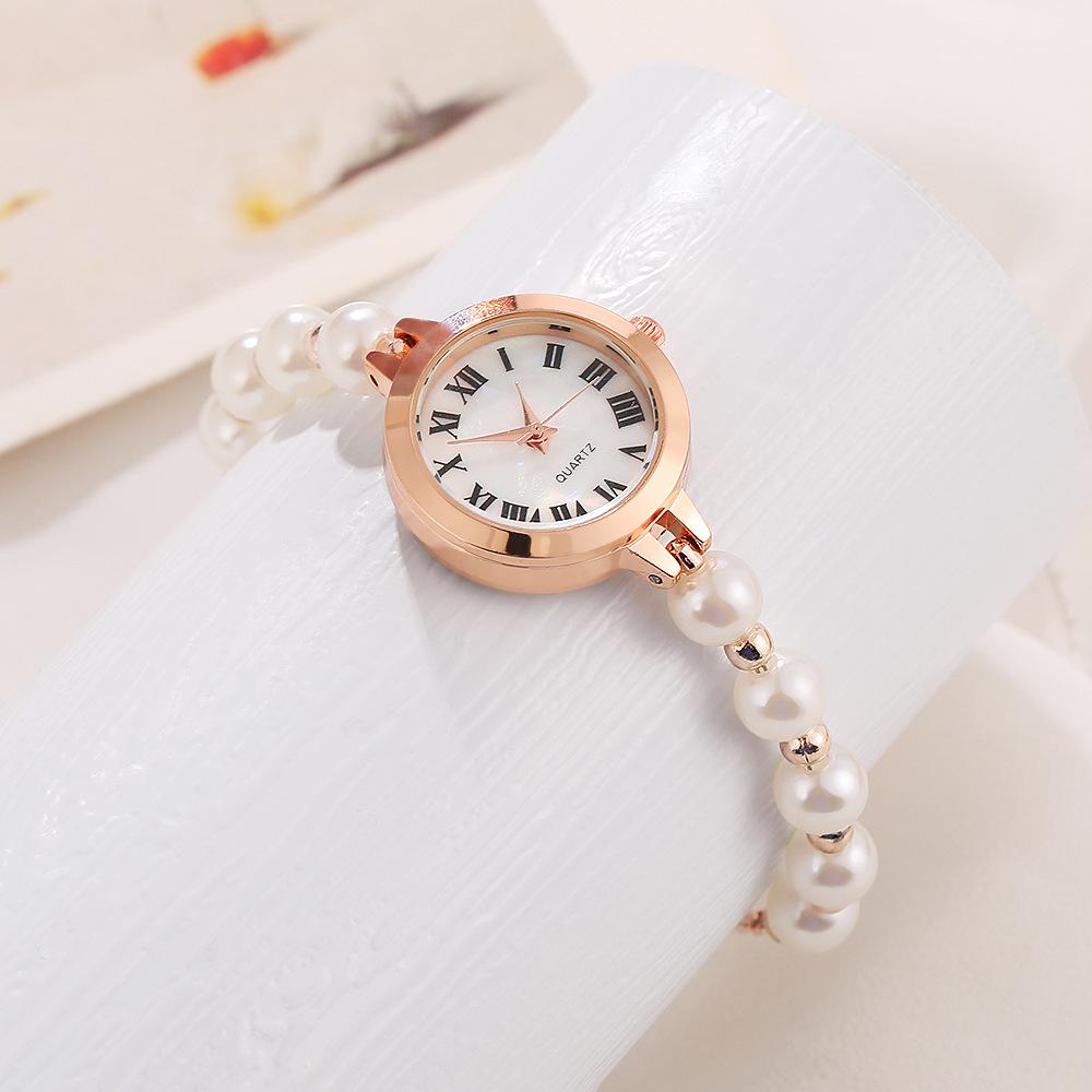 

Женские регулируемые часы-браслет с жемчугом и бриллиантами