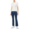Calvin Klein Solid Color Round Neck Slim Fit Short Sleeve Knit Top Women tops Ivory 47B361GYAS