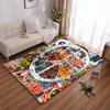 Colorful Graffiti Art Carpet with Text "Imagine" and Bold Design Suitable for use as an anti-slip for living room bedroom sofas