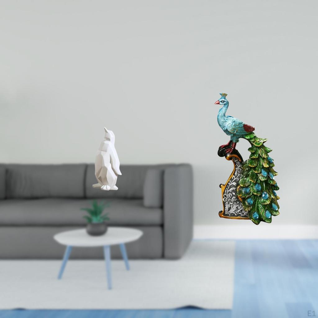 Elegant Resin Animal Sculpture Collectable Figurine Ornament for Housewarming Bedroom Office