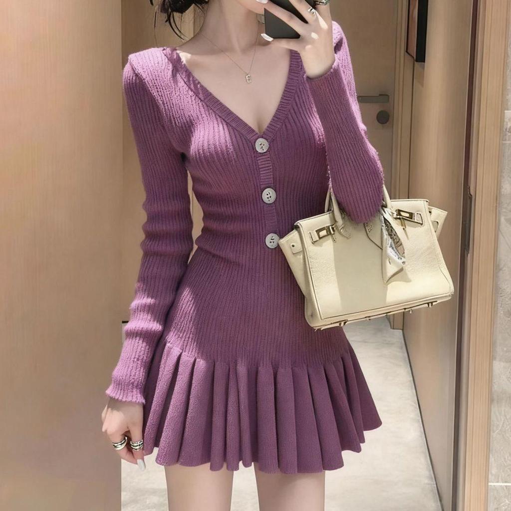Robe pull une pièce élégante et petite - Collection Automne & Hiver