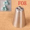 #F07#F08 Triple Stars Large Icing Piping Nozzles For Decorating Cake Three Stars Pastry Nozzles Cream Cake Decoration Pastry Tip
