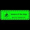 Luminous Diagonal Stripe Safety Step Stickers