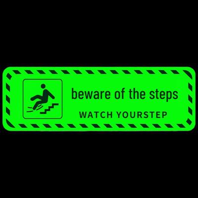 Luminous Diagonal Stripe Safety Step Stickers