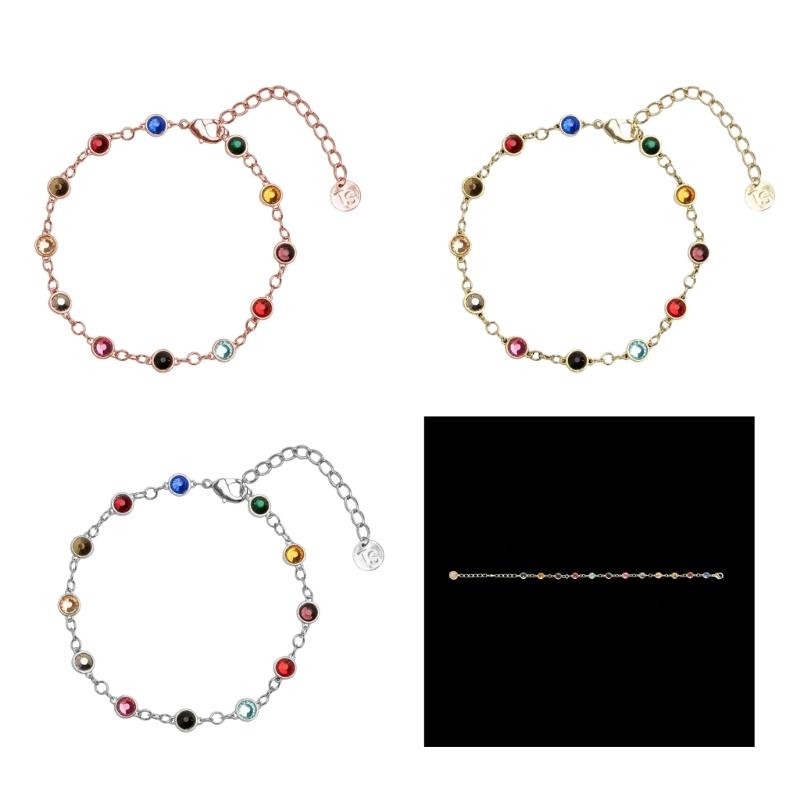 Versatile Wristband with Sparkling Stones Trendy Bangle Bracelet Accessory Charm