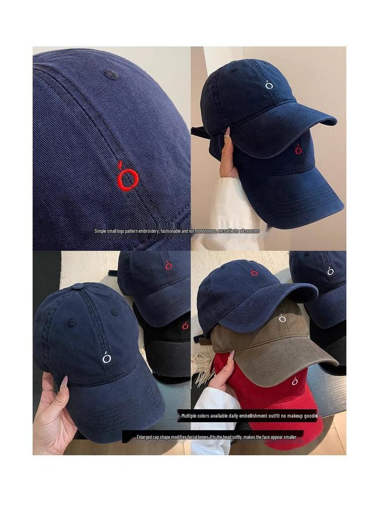 Versatile 2025 Women's Korean Style Baseball Cap: Soft Top Outdoor Sun Hat with Trendy Duckbill Design for Larger Head Size.