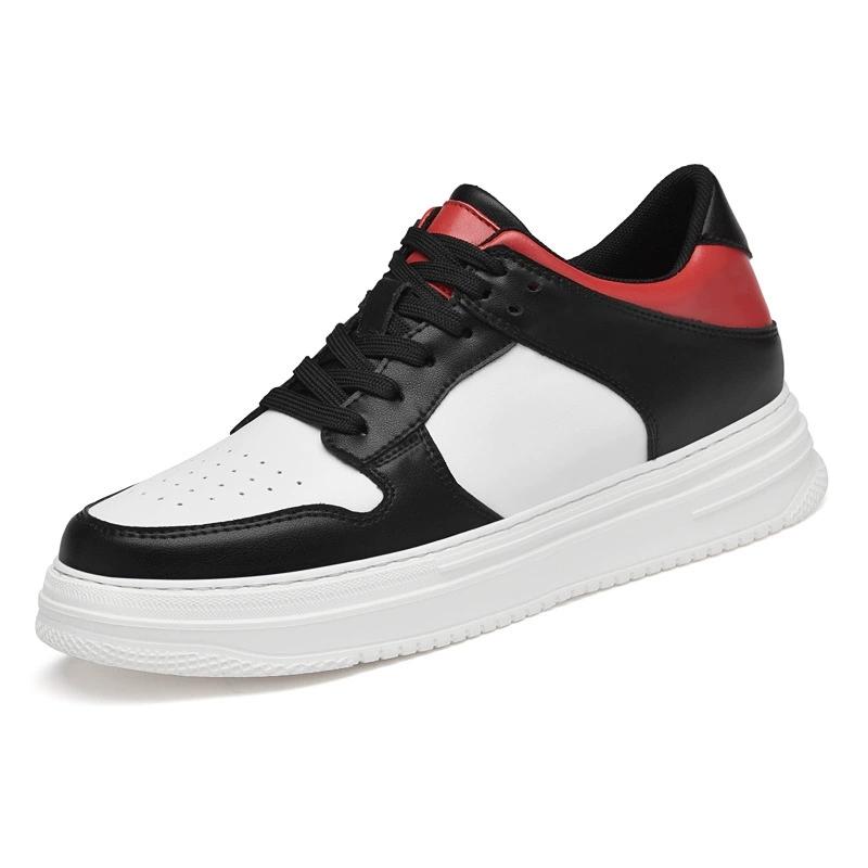 Men's Inner Heightening Shoes Leather Sports Casual Shoes Invisible Height Increasing Shoes Men Sport Elevator 4CM 6CM 8CM