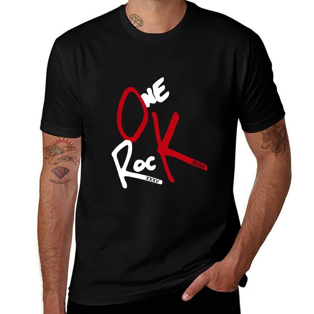 One OK Rock 35xxxv White TShirt Plus Size Workout Short Sleeve Top