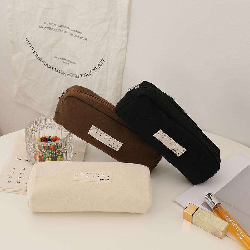 Canvas Pencil Case With Large Capacity For Students And Teens
