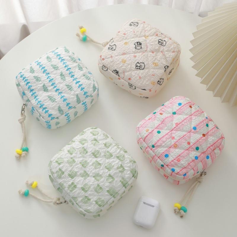 2026 Mini Portable Storage Bag Vintage Cute and Soft Coin Purse Makeup Bag Sanitary Towel Lipstick Coin and Key Storage Bag