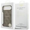 Coque Guess 4G PU Logo Classique MagSafe pour iPhone Air Marron
