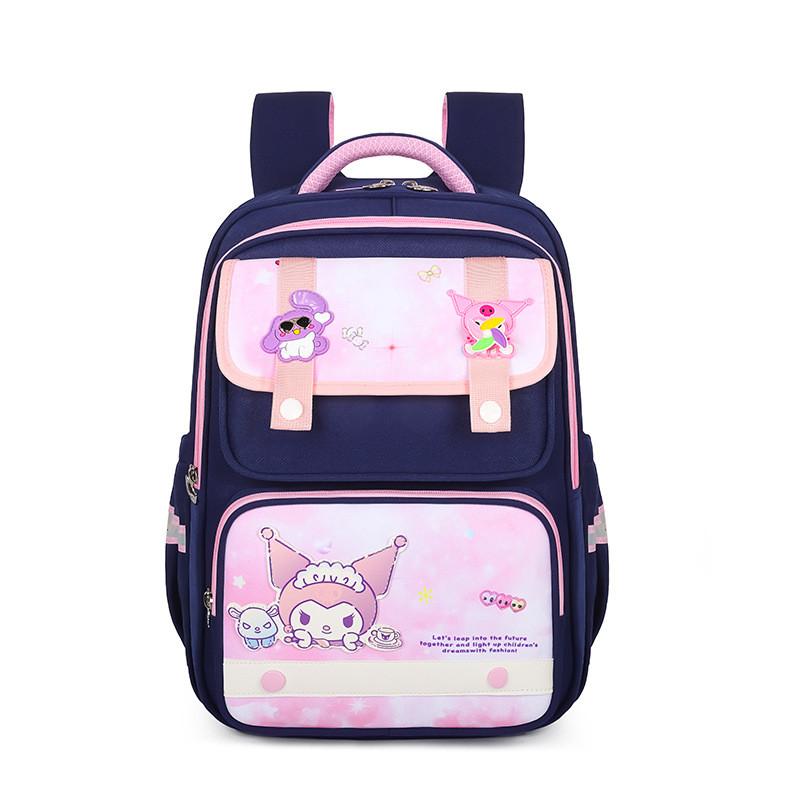 

Large Capacity Cartoon Children s Backpack For Boys And Girls With Ergonomic Design And Lightweight Nylon Material In Purple And Pink Colors NavyPink