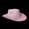 Glitter Cowboy Hat Fedora Cowgirl Hat Bachelorette Party Hat For Bridal Party Western Cowboy Hat Bachelorette Party Prop