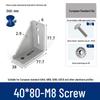Aluminum 90° Corner Bracket Connector for 4040/2020/3030 Profiles