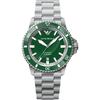 Diver Green Dial Black Silicone/Rubber Mens Mechanical Automatic Watch AR60080