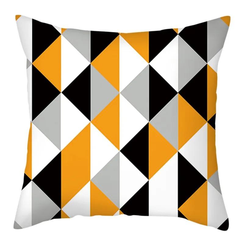 Geometric Style Printed Pillowcases Living Room Office Home Pillowcases Car Ornaments