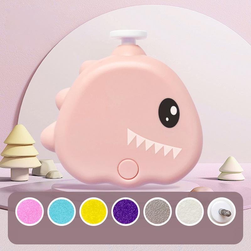 Pet Nail Grinder For Dogs Electric 3 Modes Adjustable 40db Dinosaur Shape Nail Grinder Low Noise Cordless Gentle Grooming Tool