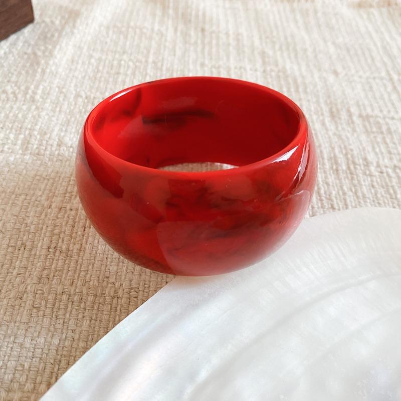 Acrylic smudge irregular geometric bracelet retro personalized bracelet design sense unique jewelry women