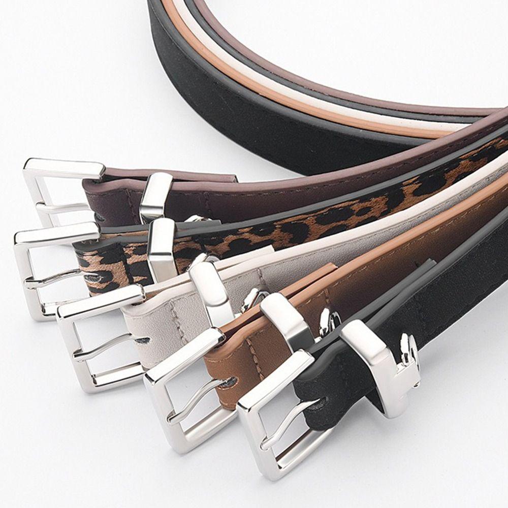 Designer Women's Belt Leopard Pattern Dress Jeans Belt Casual Leather Waist Belt  Decoration