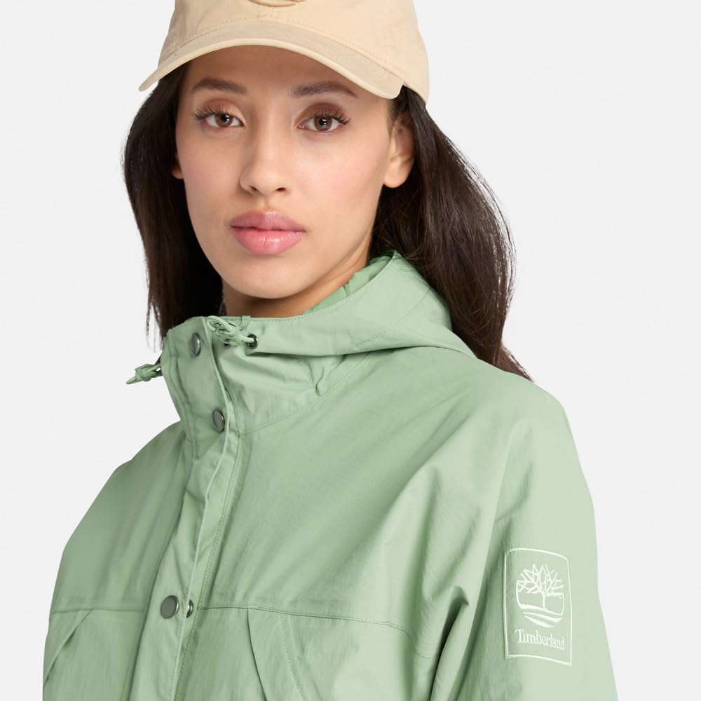 Timberland Archive Waterproof Shell Jacket, Women's, Green Bay, Size XL, TB0A67J3EC61