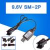9.6V 200mA NiMh/NiCd Battery USB Charger Packs SM 2P Plug USB Charging Cable
